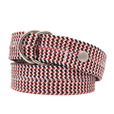 Cintura doppia corda Cintura - tricolore rosso
