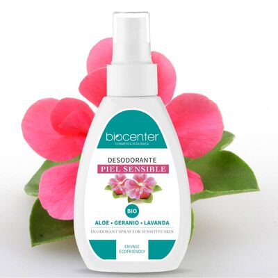 DEODORANT SPRAY ALOE GERANIUM LAVANDE BIO VEGAN ECOFRIENDLY