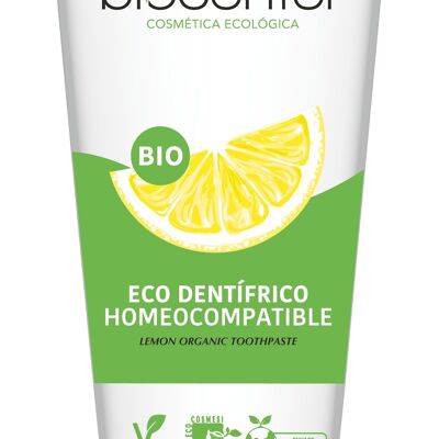 PASTA DE DIENTES HOMEOCOMPATIBLE LIMÓN BIO VEGAN SIN FLUOR