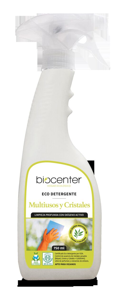 SPRAY MULTIUSOS/CRISTALES MENTA EUCALIPTO BIOVEG ECOFRIENDLY