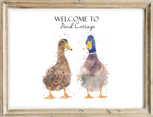 Personalised Duck Print