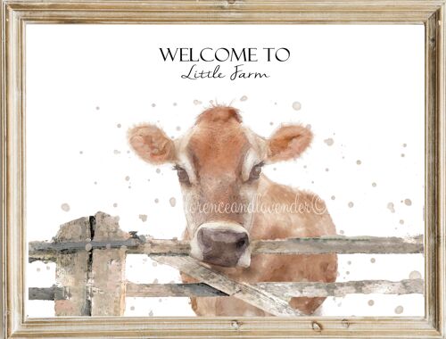 Personalised Jersey Cow Print