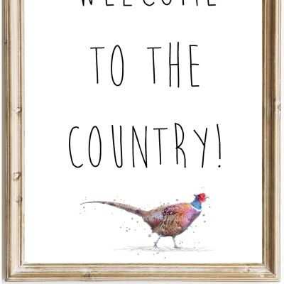Benvenuti nel paese - Stampa fagiano