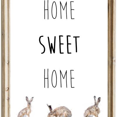 Home Sweet Home - Imprimé lièvre