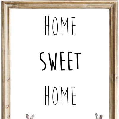 Home Sweet Home - Imprimé lièvre