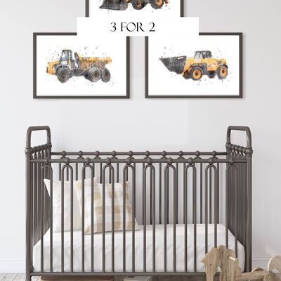 Trio Of Construction Vehicles Collection