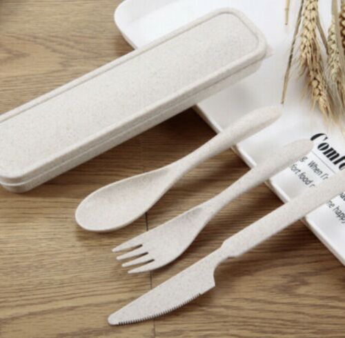 Reusable Cutlery set Eco Friendly biodegradeable Cutlery set with case