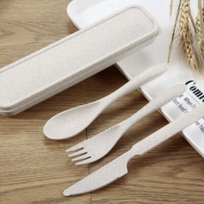 Reusable Cutlery set Eco Friendly biodegradeable Cutlery set with case