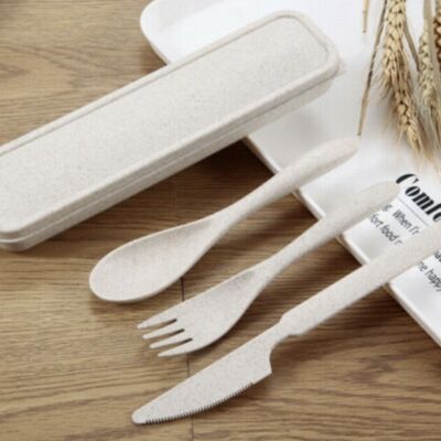 Reusable Cutlery set Eco Friendly biodegradeable Cutlery set with case