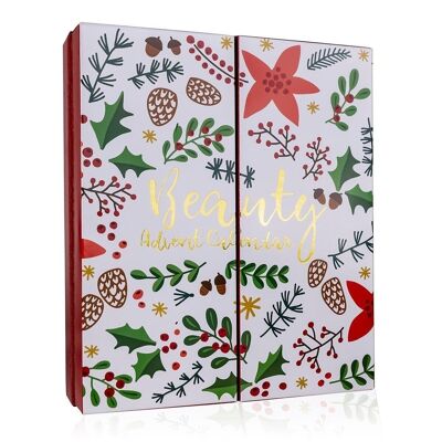 Advent calendar decorative cosmetics HELLO WINTER in a book-shaped box (foldable), make-up advent calendar