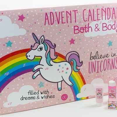 Advent calendar BELIEVE IN UNICORNS for girls and women