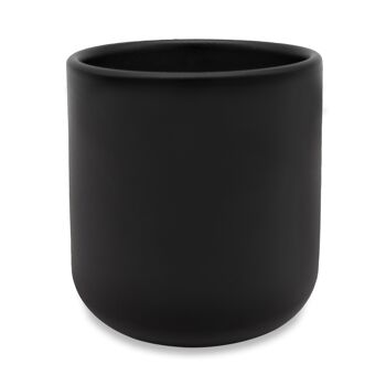 Tasse en grès noir mat 400 ml : tasse en céramique faite à la main 4