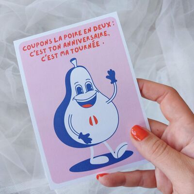 Carte d'anniversaire jeu de mots