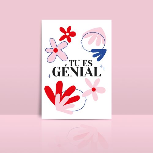 Carte "Tu es génial"