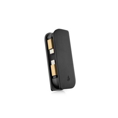 Power Bank tascabile da 3000 mAh + Cavi Lightning e USB-C integrati, 8,5 x 3,4 x 2,1 cm - Fusion Mini #Powerbank #smartphone #iphone #battery