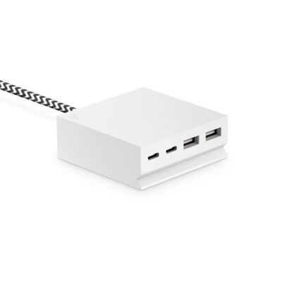 Caricabatterie Multi 3 USB - 27W Bianco - Nascondi Mini Plus #caricatore #caricatorerapido #multicaricatore #smartphone #iphone #tablet #usb