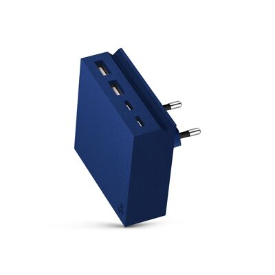 Multi Charger 3 USB - 27W Blue - Hide Mini Plus #charger #rapidcharger #multicharger #smartphone #iphone #tablet #usb
