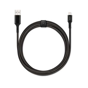 Câble tressé USB-A Vers Lightning en tissu, extra long et résistant - 2,5 m - Fab 250 Edition Lightning Noir  #cabledecharge #cableusb #smartphone #iphone #chargerapide #usb #lightning