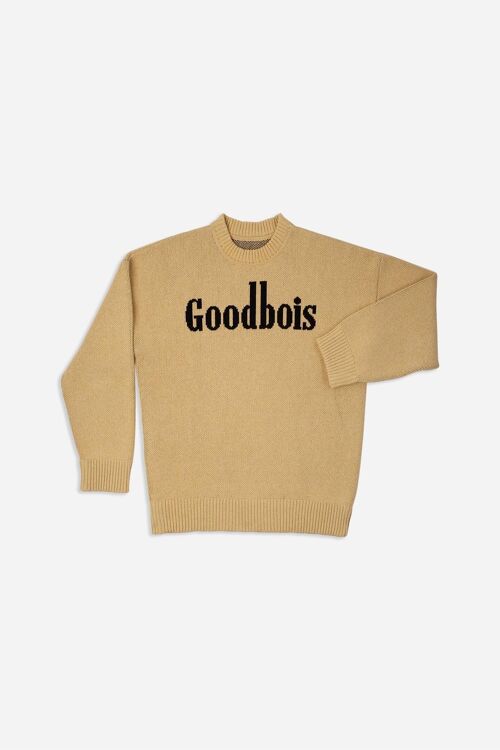 GOODBOIS - FRONTIER KNIT CREWNECK BEIGE