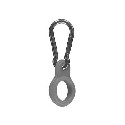 MONO GREY CARABINER ⎜ carabiner for thermos flask  • insulated water bottle • reusable drinking bottle