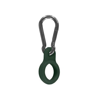 MOSQUETÓN VERDE MATE ⎜mosquetón para termo • botella isotérmica • botella de agua reutilizable
