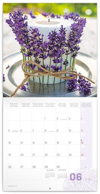 Calendrier 2023 Provence Lavande 2