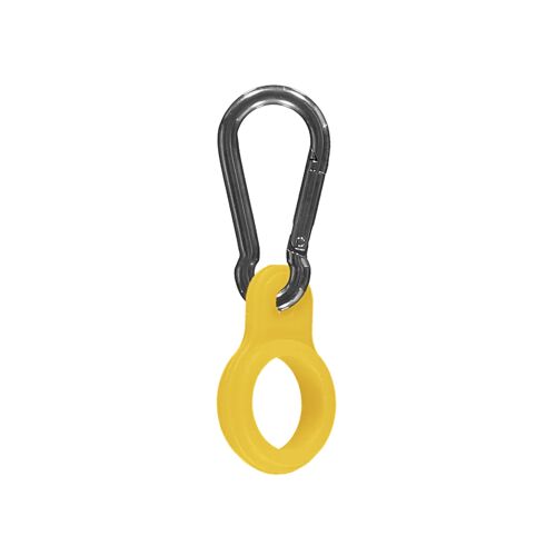 MATTE YELLOW CARABINER ⎜ carabiner for thermos flask  • insulated water bottle • reusable drinking bottle