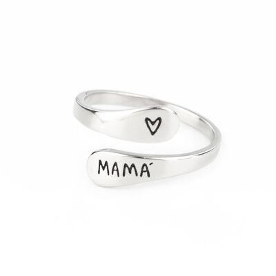 Anello d'argento Amore della mamma (Anello)