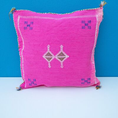 Cactus silk pillow - pink 1 - 50 x 50 cm