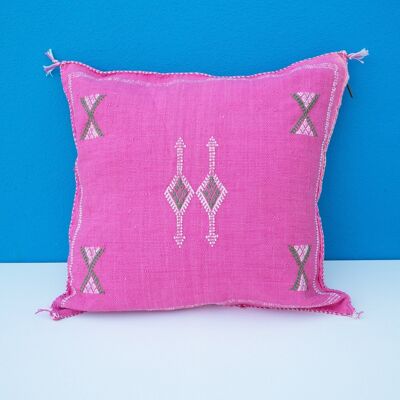 CACTUS SILK PILLOW - PINK 4 - 50 X 50 CM