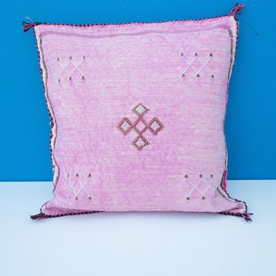 CACTUS SILK PILLOW - Light PINK 1 - 50 X 50 CM