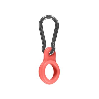 PASTEL CORAL CARABINER ⎜ carabiner for thermos flask • insulated water bottle • reusable drinking bottle