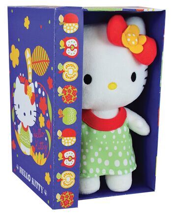 Peluche Hello Kitty 20 cm, 4 modèles assortis, en boite cadeau 3