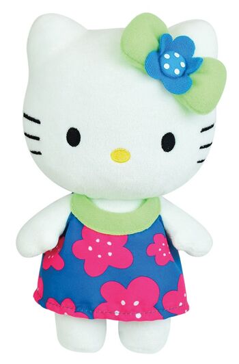 Peluche Hello Kitty 20 cm, 4 modèles assortis, en boite cadeau 5
