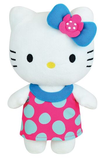 Peluche Hello Kitty 20 cm, 4 modèles assortis, en boite cadeau 7