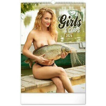 Maxi Calendario 2024 Mujer Sexy Pescando Carpas