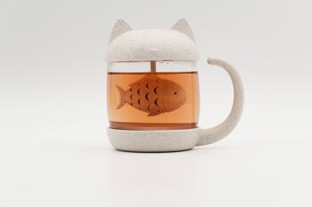 Tasse de chat de thé | infuseur à thé intégré 7