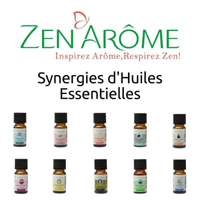 Synergies d'Huile Essentielle 100% Pure et Naturelle - Les Mélanges Indispensables