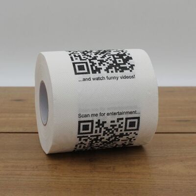 QR code toilet paper