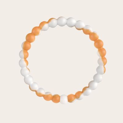 Pulsera Fusion White Orange