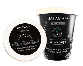 Fraîcheur Des Neiges - Recharge Bougie Parfumée 200G - En Montagne 1