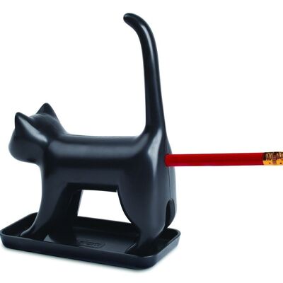 Pencil sharpener cat with sound in black