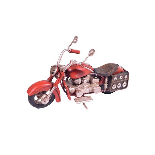 Metal Motorcycle Collectible Miniature 15cm - RED