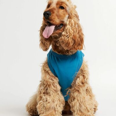 Imi Blauer Hunde-Bodysuit aus Bio-Baumwolle