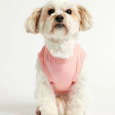 Body de algodón orgánico para perro Imi Pink