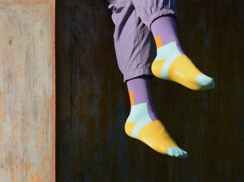 Socks Fibonacci Orange/Violet
