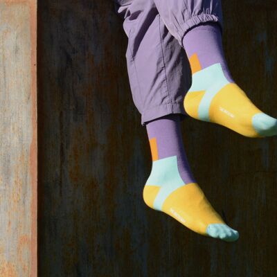 Socks Fibonacci Orange/Violet