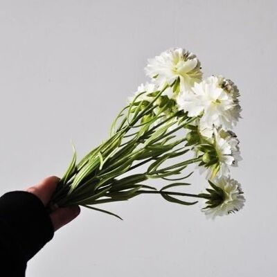 White scabiosa 30 cm - Artificial flowers