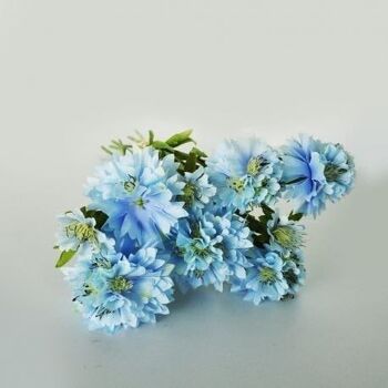 Arrangements floraux - Scabiosa bleue - Fleurs artificielles 7