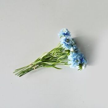 Arrangements floraux - Scabiosa bleue - Fleurs artificielles 1